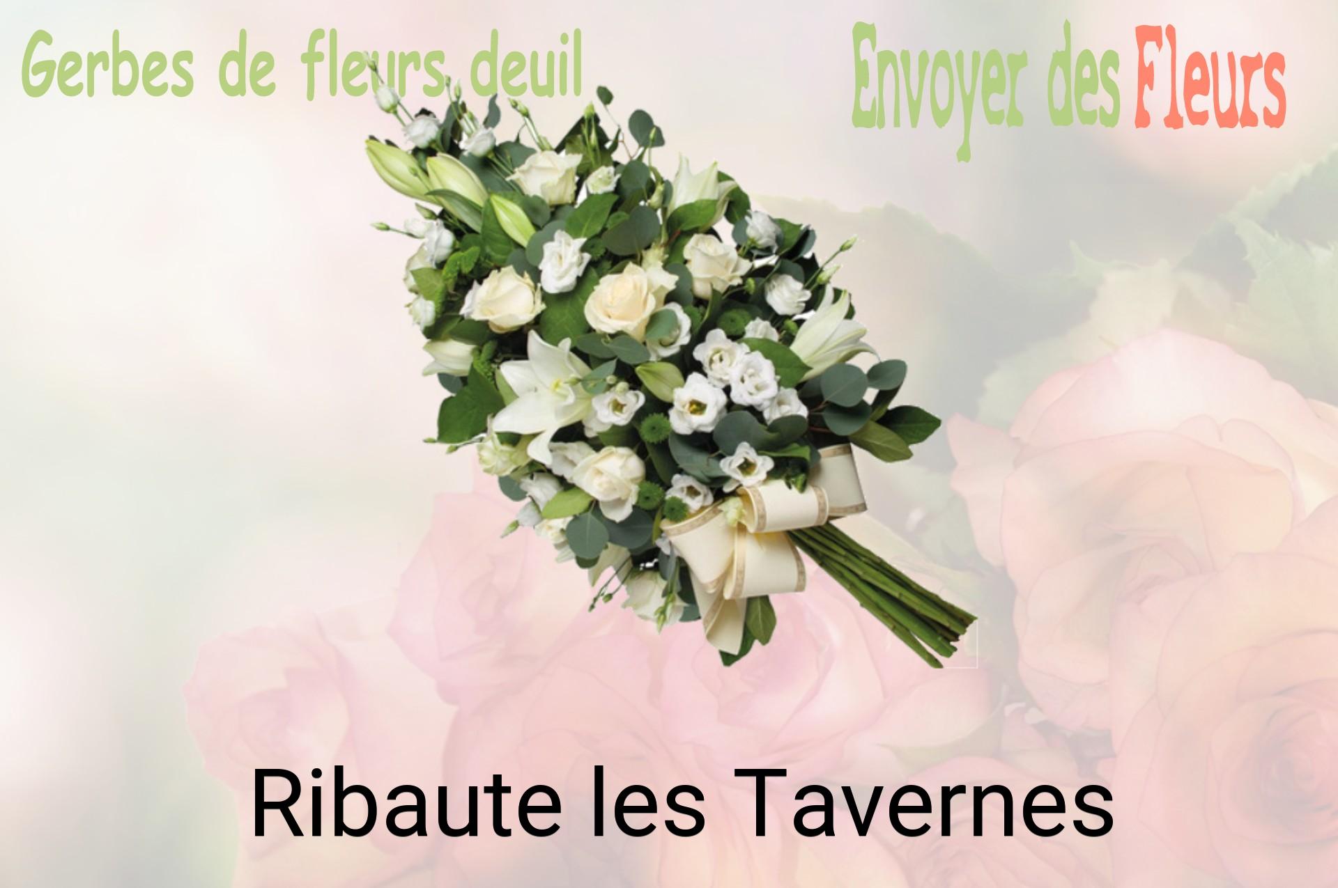 Gerbe de fleurs de deuil livrée à Ribaute-les-Tavernes